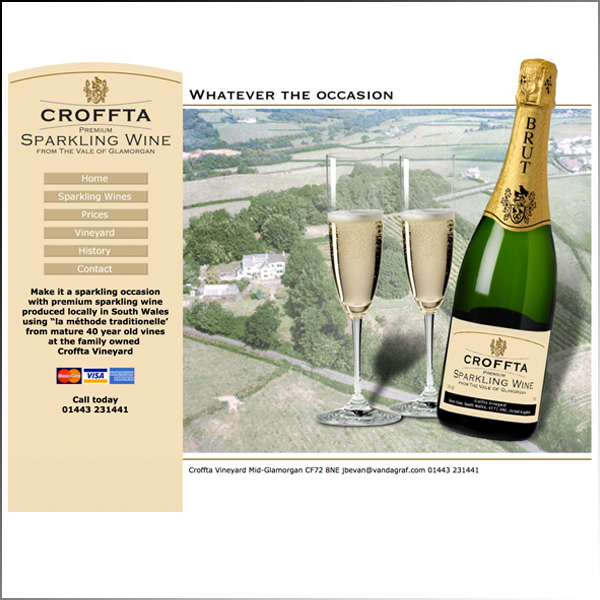 Croffta Sparkling Wines, Glamorgan, Wales